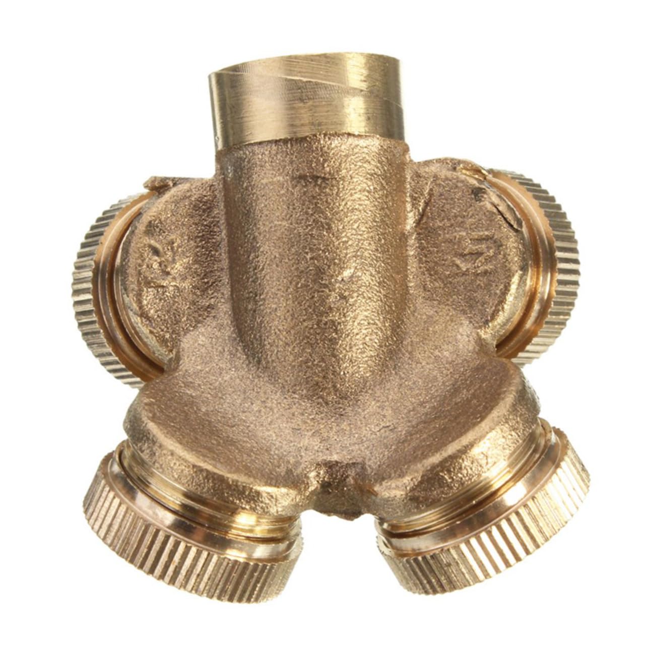 Abaodam 4Hole Brass Misting Spray Nozzle for Lawn Garden Irrigation Fitting Efficient Water Sprayer for Agricultural Cooling Application