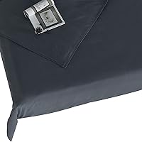 Vista 3 de RelaxBlanket - Funda de edredón de 60 x 80 pulgadas para manta con peso Algodón premium de 180GSM Gris oscuro