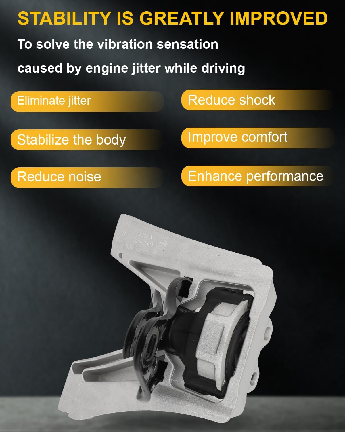 OCPTY 1PC Engine Motor Mount Compatible 2005-2011 Focus 2.0L & 2005-2007 Focus 2.3L & 2010-2013 Fransit connet 2.0L # A5495