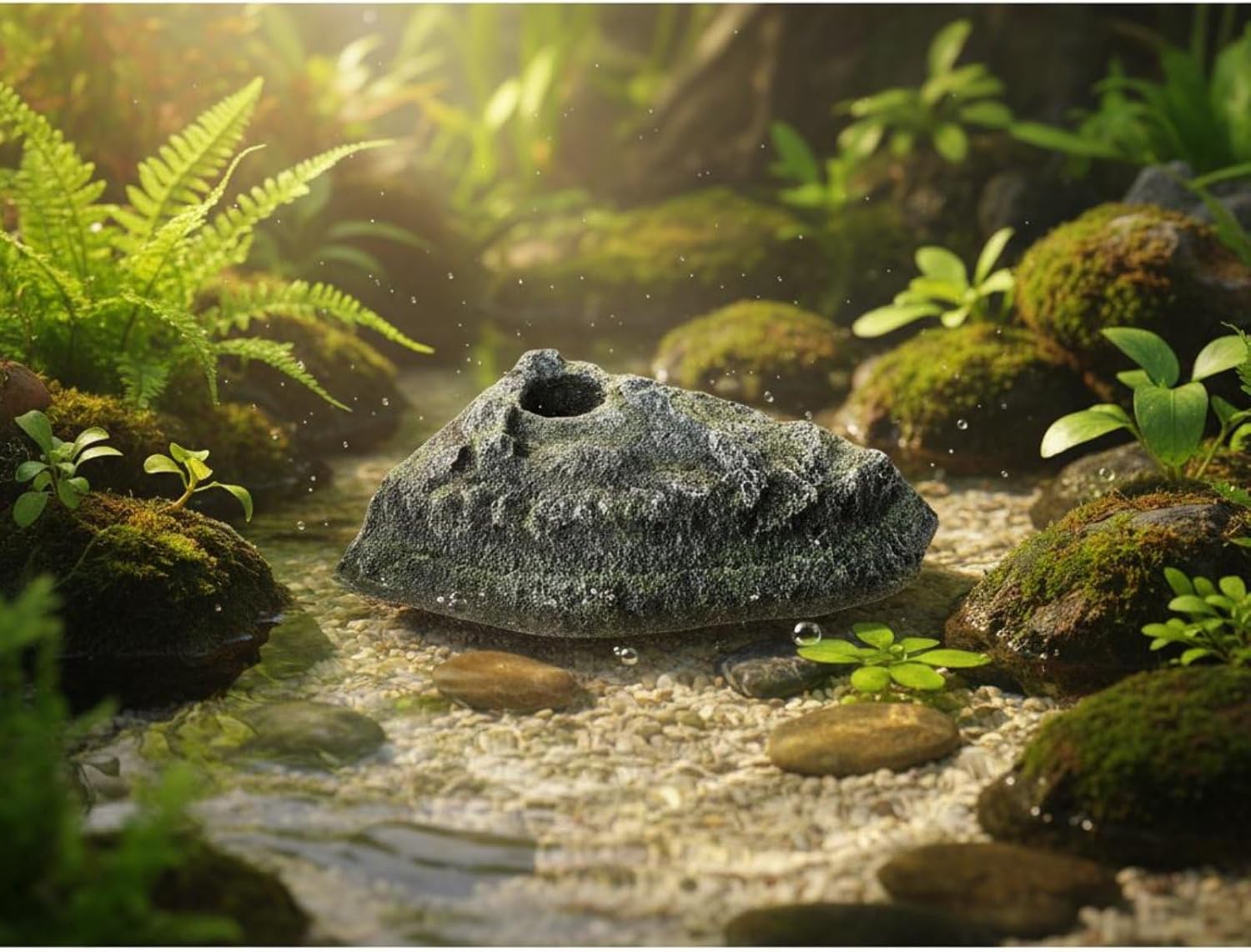 Turtle Basking Perch Easy to Climb Turtle Climbing Ramp Resting Terrace Reptile Hiding Cave, Floating Platform, L