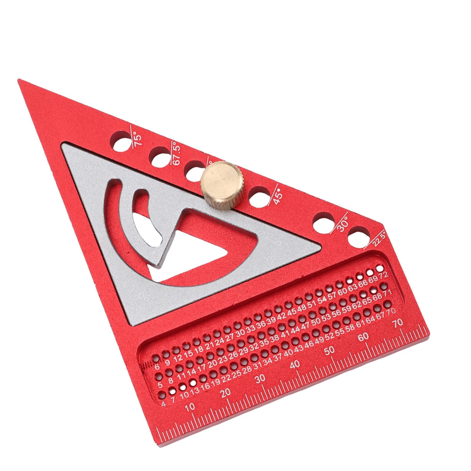 Kit de Regla de Medición de Aleación de Aluminio, Cuadrado Preciso para Empalme de Tableros de Carpintería, Diseño de Proyecto Rápido y Eficiente con Caja de Almacenamiento