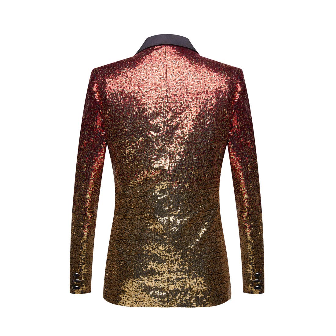 PYJTRL - Giacca da Uomo alla Moda con Paillettes Che cambiano Colore