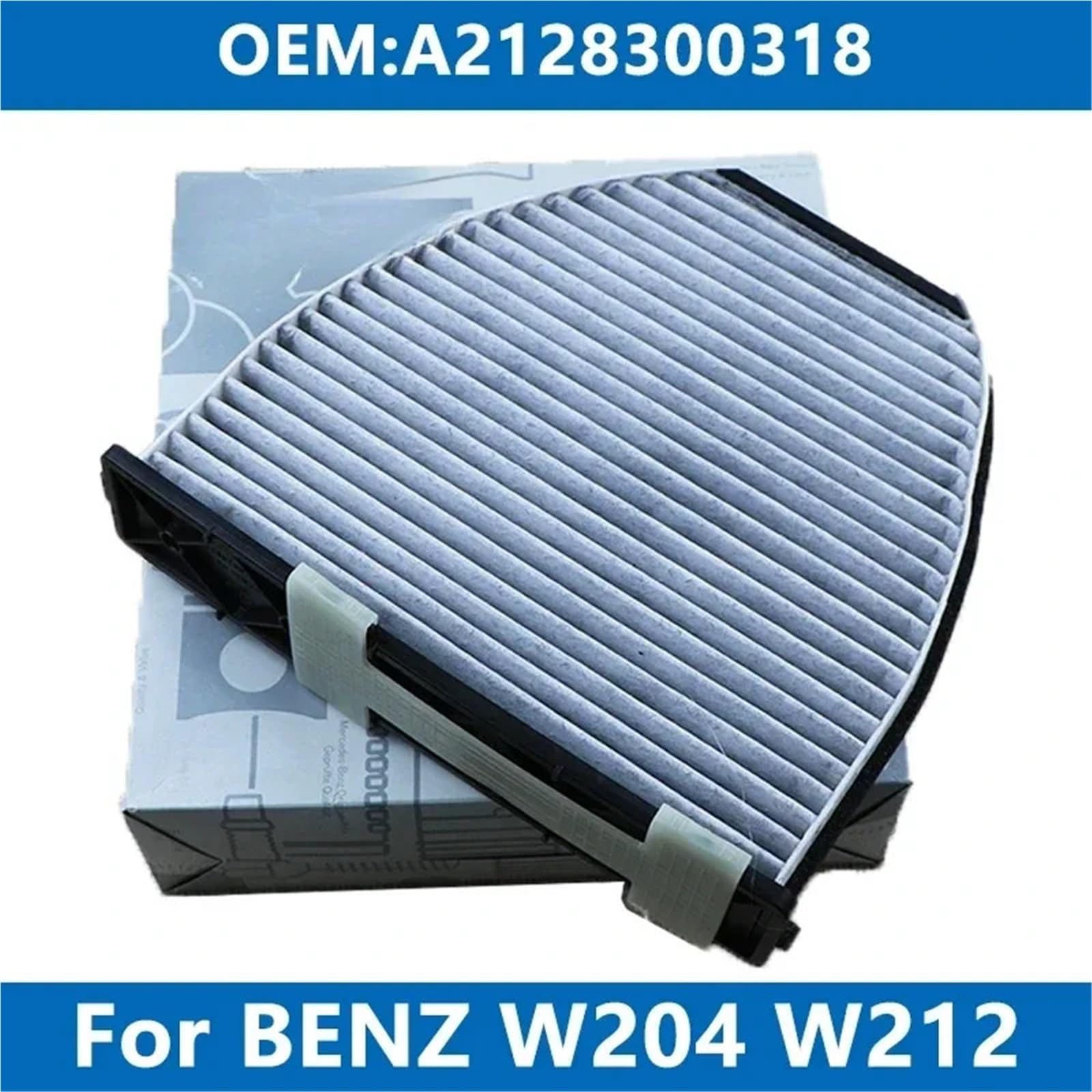 Filtro de cabina Filtro de habitáculo del aire acondicionado del coche A2128300318 para W204, W212, C180, C200, C250, E200, E220, E260, E350, AMG, modelo T, CLS, GLK Filtro de aire