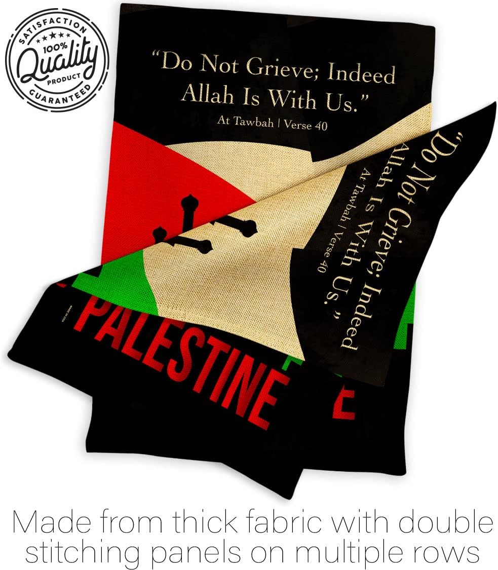 Save Palestine Burlap Garden Flag Support Cause Pray for Home Stand with Country International World House Decoration Banner Small Yard Gift Double-Sided, Made in USA