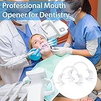 Vista 3 de EZGO 20 piezas (tamaño L) para blanquear los dientes en forma de C, abridor de boca dental desechable, retractor de mejillas de labios dentales
