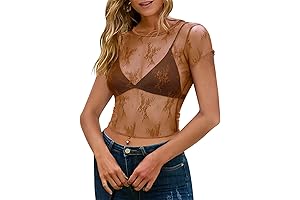 2024 Women's Sheer Mesh Crop Top: A Fashion-Forward Statement