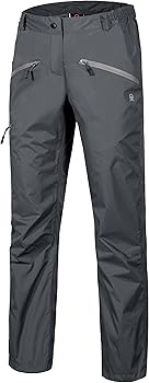 Little Donkey Andy Women's Lightweight Waterproof Rain Pants Breathable Hiking Pants for Outdoor Fishing