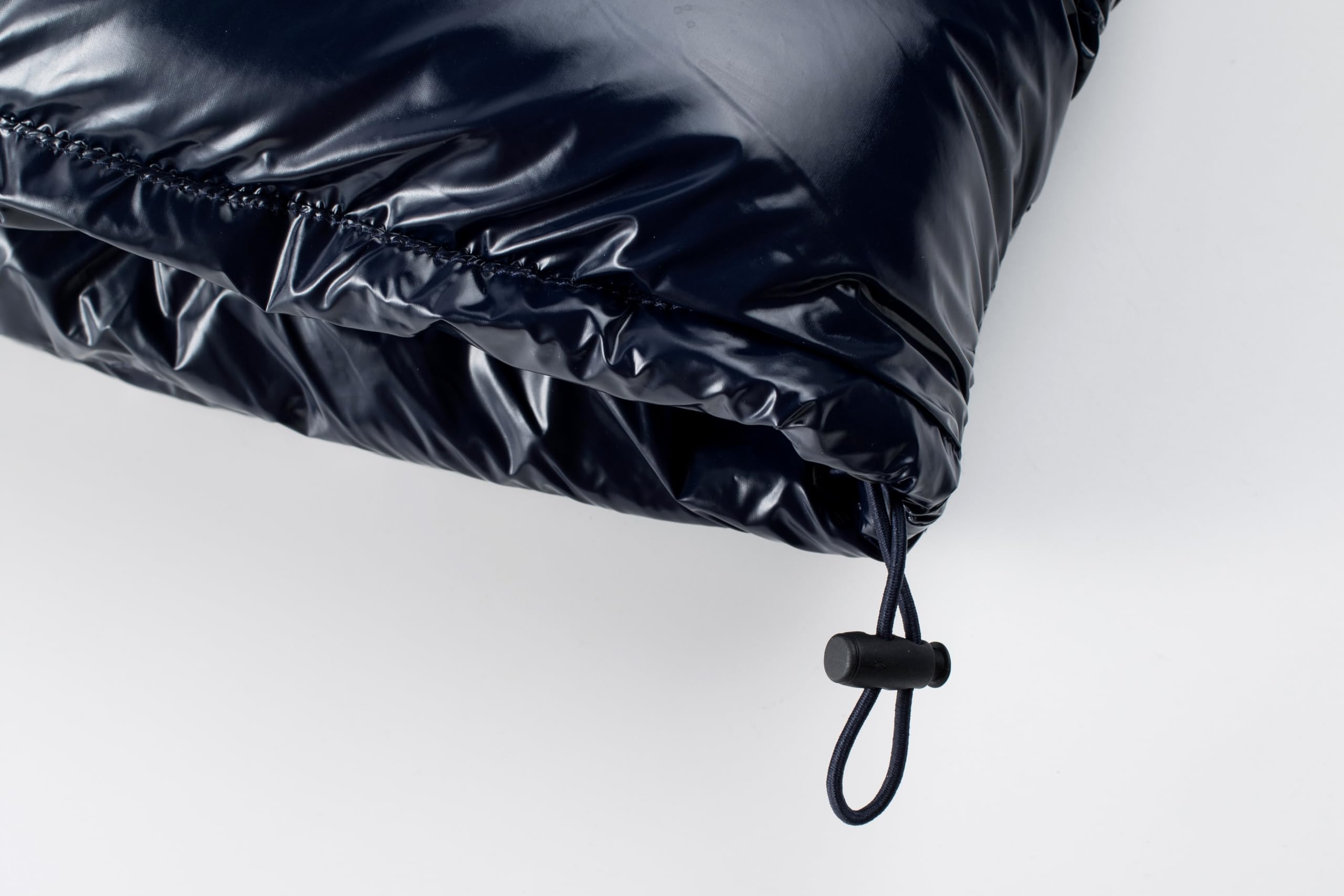 TONY BACKER Veste courte veste d'hiver brillante pour homme coupe-vent imperméable avec capuche amovible avec fermeture éclair
