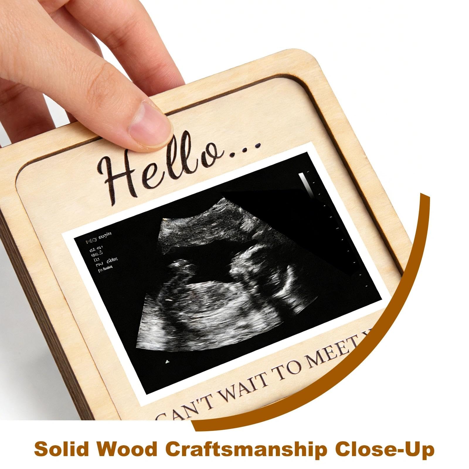 Baby Scan Photo Frames, 4.25'' x 4.25'' Ideal Scan Photo Gift for Baby Announcement & Gender Reveal - Image 3