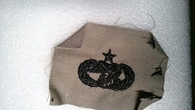 Military Patch USA Air Force Abu Senior Transport Black On Gray Material