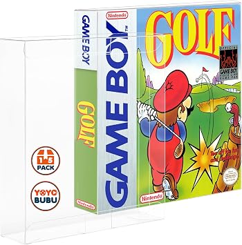 Video Game Protector Compatible for Game Boy, Game Boy Color & Game Boy Advance Boxes Clear Plastic Sleeve Case 15 Pack