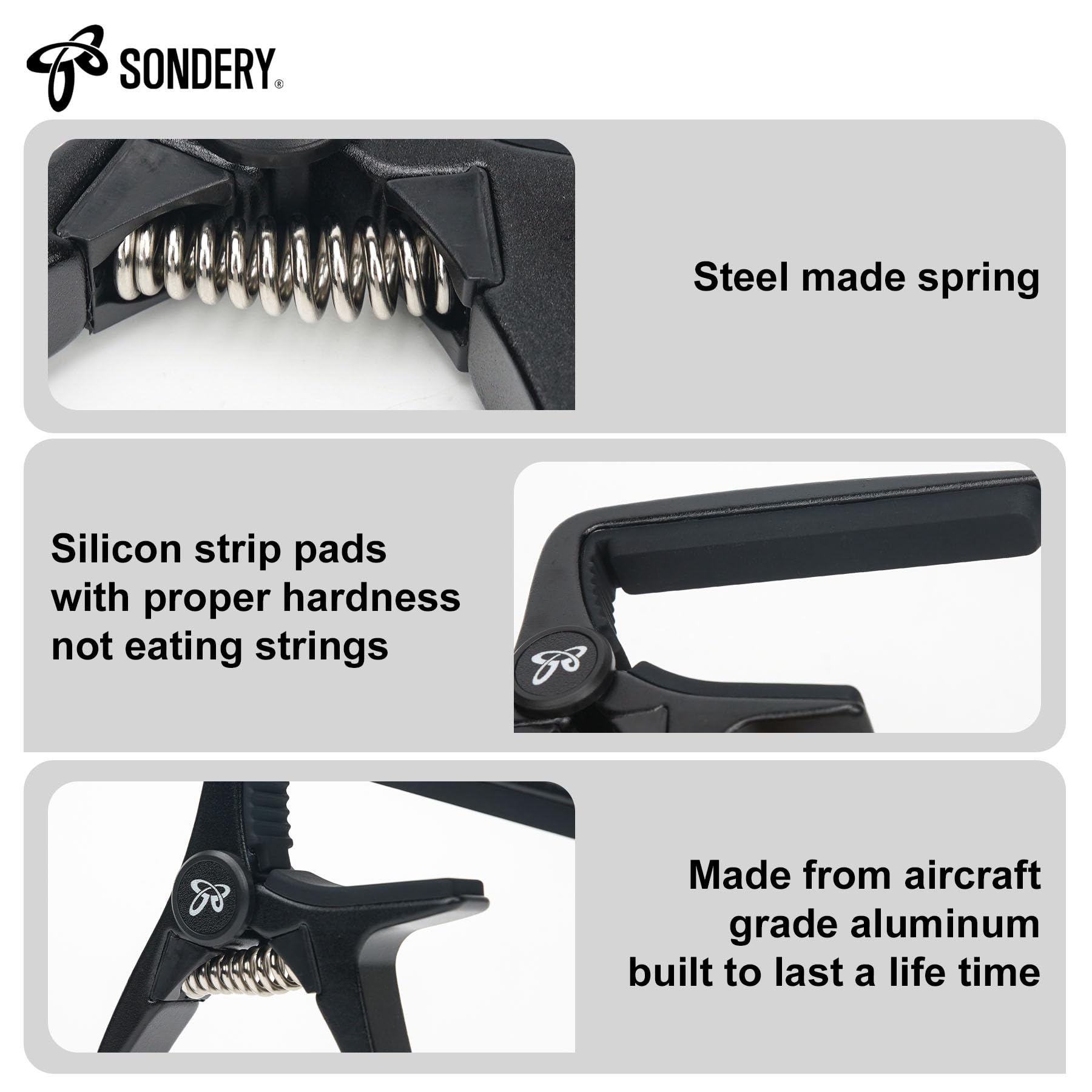 Sondery Cejilla Española Clasica Guitarra Flamenca Capo