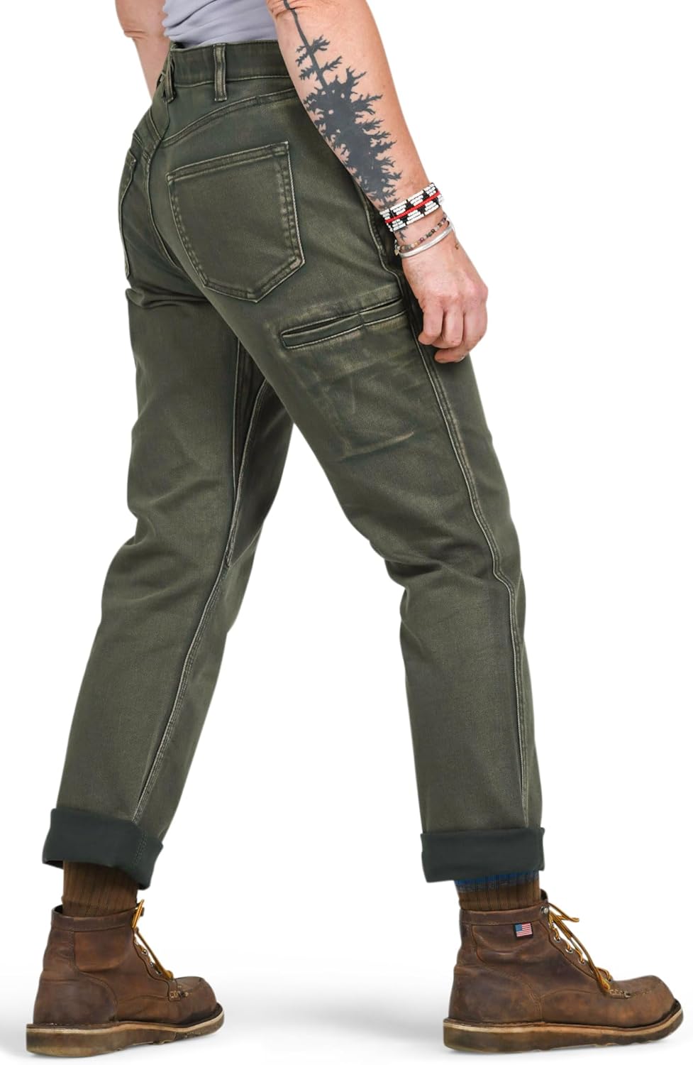 Dovetail Workwear Women’s Carpenter Pants Utility Work Pants - Durable Stretch, Mid Rise Straight Leg, Multi Pocket Workwear