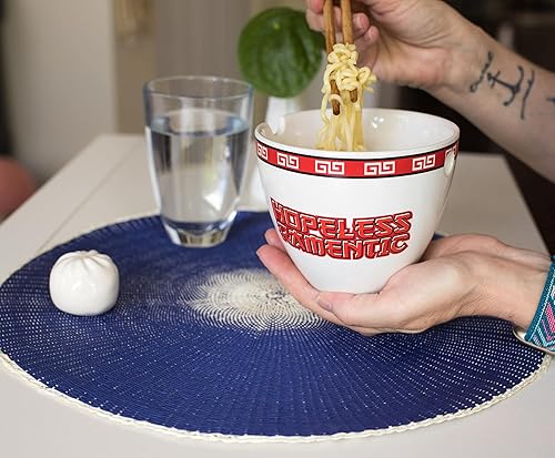 Miniatura 5 de Bowl Bop Hopeless - Juego de vajilla de cerámica japonesa Ramentic  Incluye cuenco de fideos ramen de 16 onzas y palillos de madera  Juego de platos