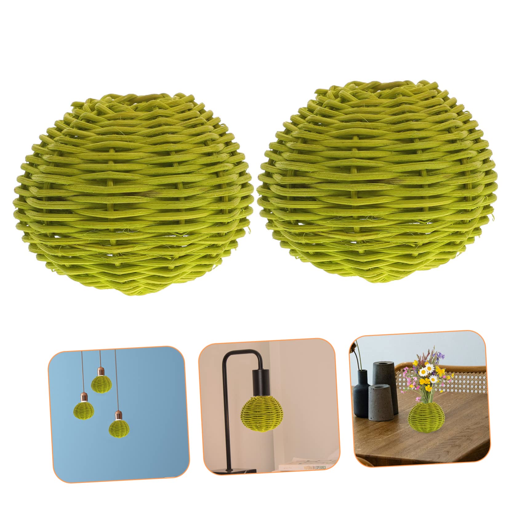 Lot de 2 abats jours en cristal coloré Lot de 2 abats jours en cristal coloré