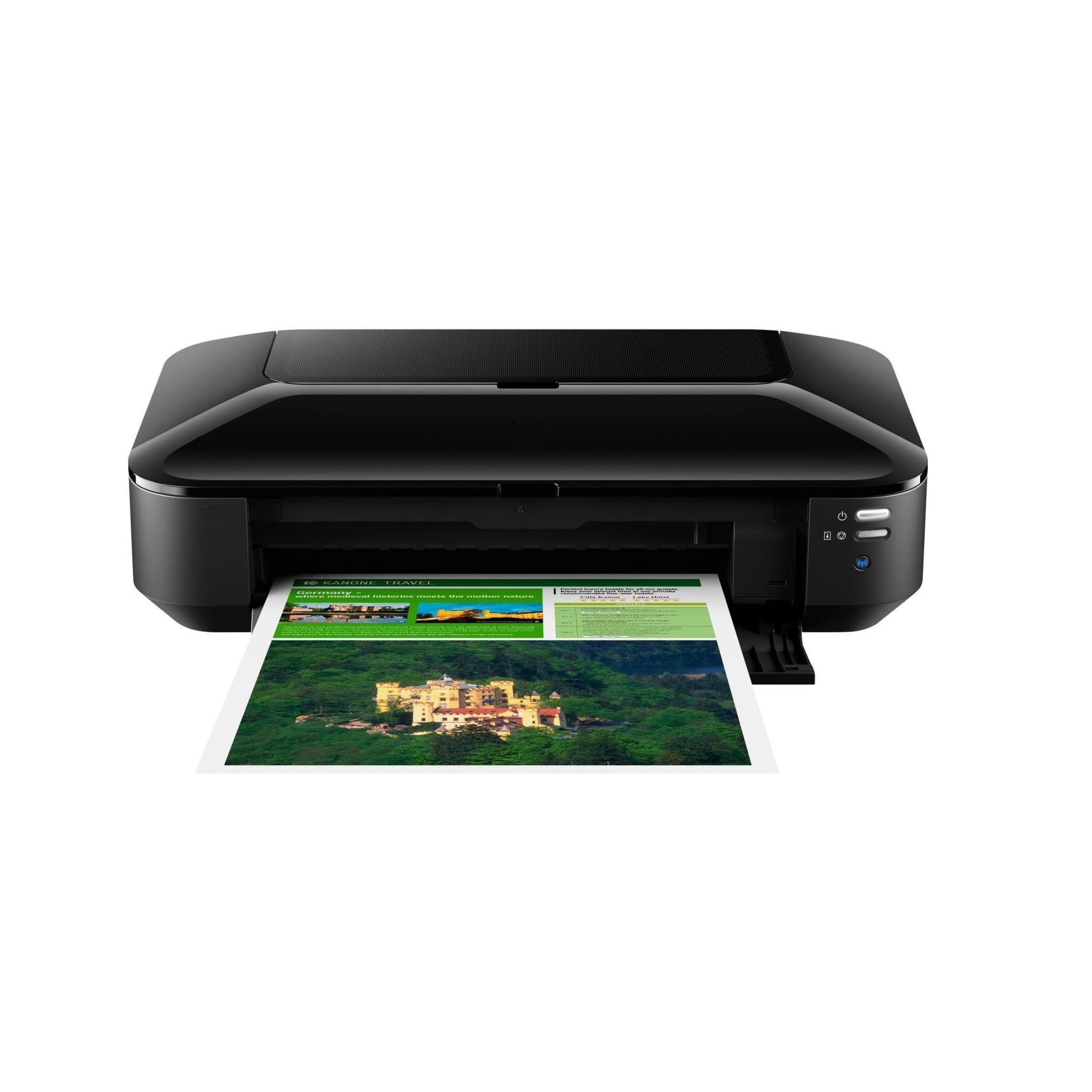 IC-Office iX6850 kolorowa drukarka atramentowa DIN A3+ (drukarka biurowa, drukowanie zdjęć, druk tekstowy, 9600 x 2400 DPI, Wi-Fi, Wi-Fi, USB, druk bezpośredni, aplikacja do drukowania) czarny + 20