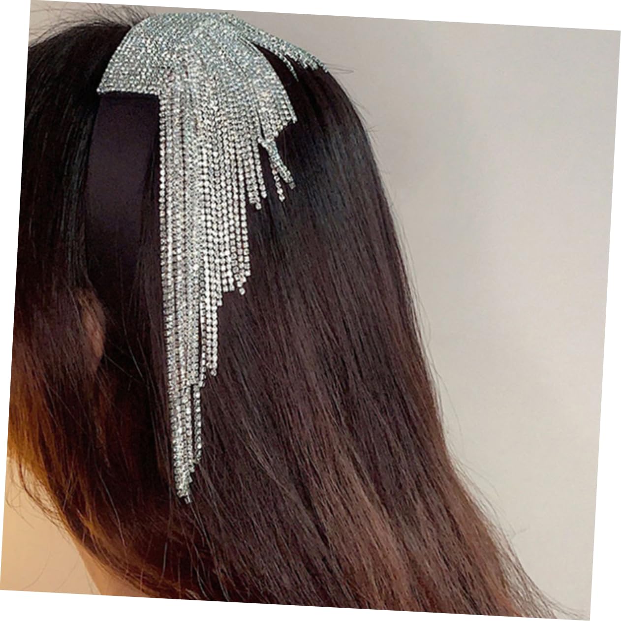 FRCOLOR 3stücke Sparkly Rhinestone Haarband Mit Eleganten Fransen Stilvolles Damen-haaraccessoire Für Besondere Anlässe Und Leicht Und