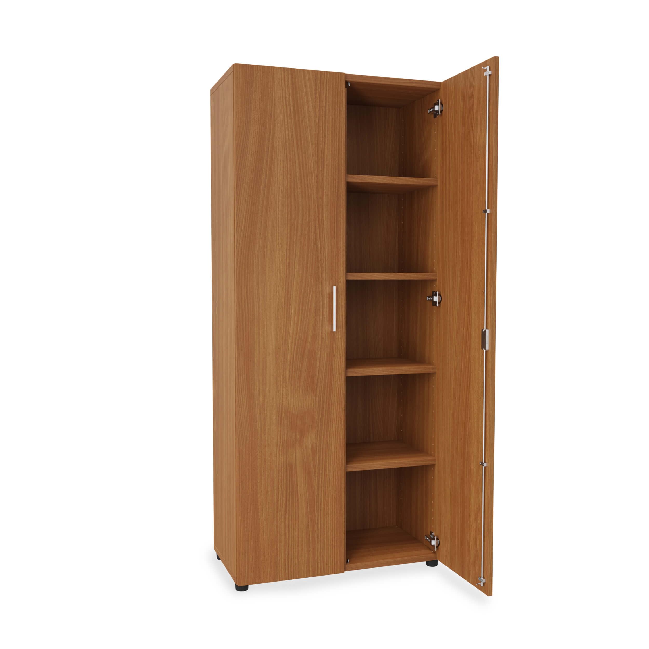 Vandol Büroschrank Mit 5 Fächern – 70x178x40 Cm, Moderner Aktenschrank Mit Drehtüren