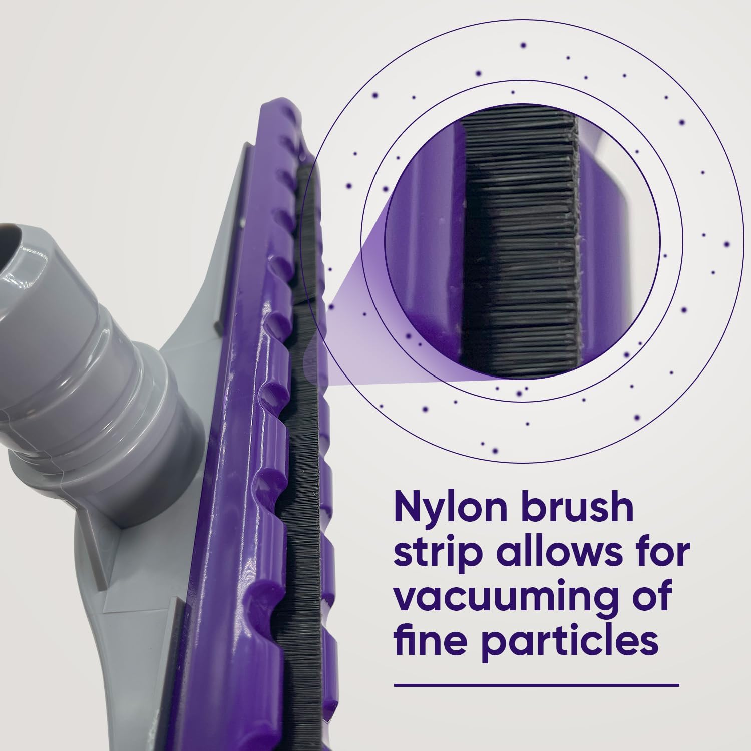 Fit on ProTeam 101446, EZ Glide Floor Tools & Parts, 15 Inches, Vacuum Parts, Compatible with ProTeam Backpack Vacuums 10 QT & 6 QT, 100623, Also Compatible Hoover Commercial C2401 Purple / Gray image 2 of 9 B0CQW4CKGD