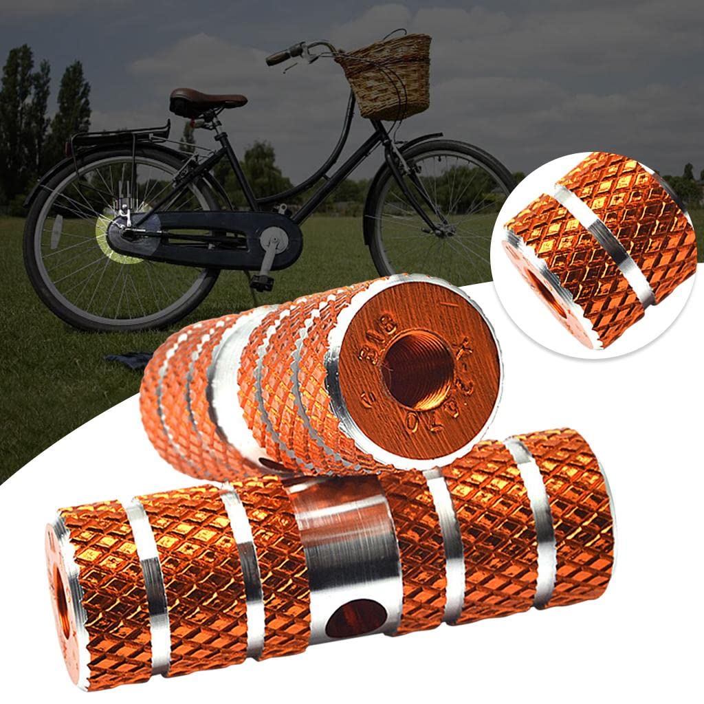 DYNWAVE Set of 2 Bike Pegs Made from Aluminum Alloy for Use, Orange