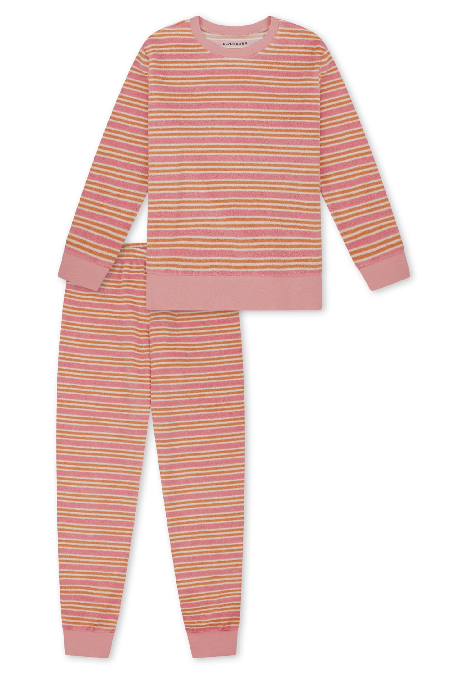 Schiesser Mädchen Schiesser Mädchen Schlafanzug Set Pyjama Lang Frottee - Größe 98 Bis 176 Pyjamaset (1er Pack)