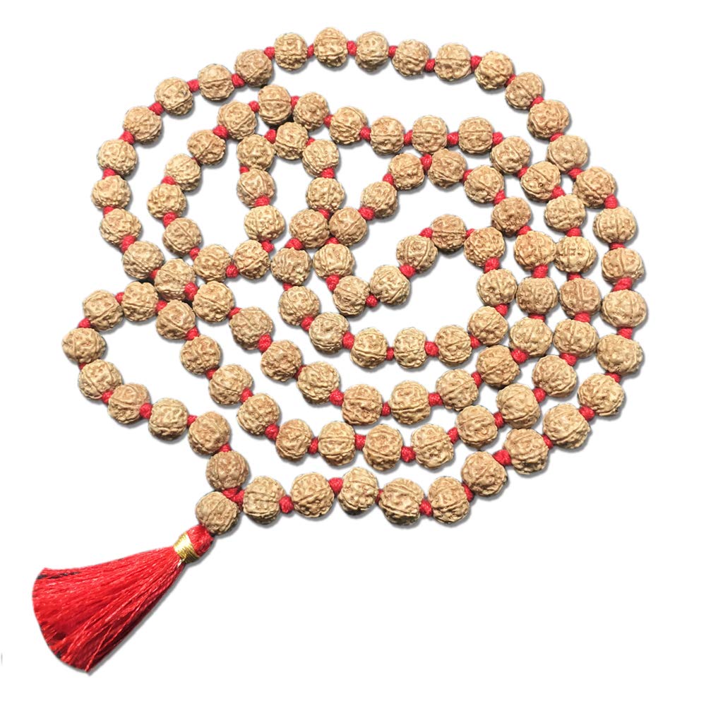 Collier Mala Rudraksha d'Indonésie pour sublimer vos séances de yoga et méditation