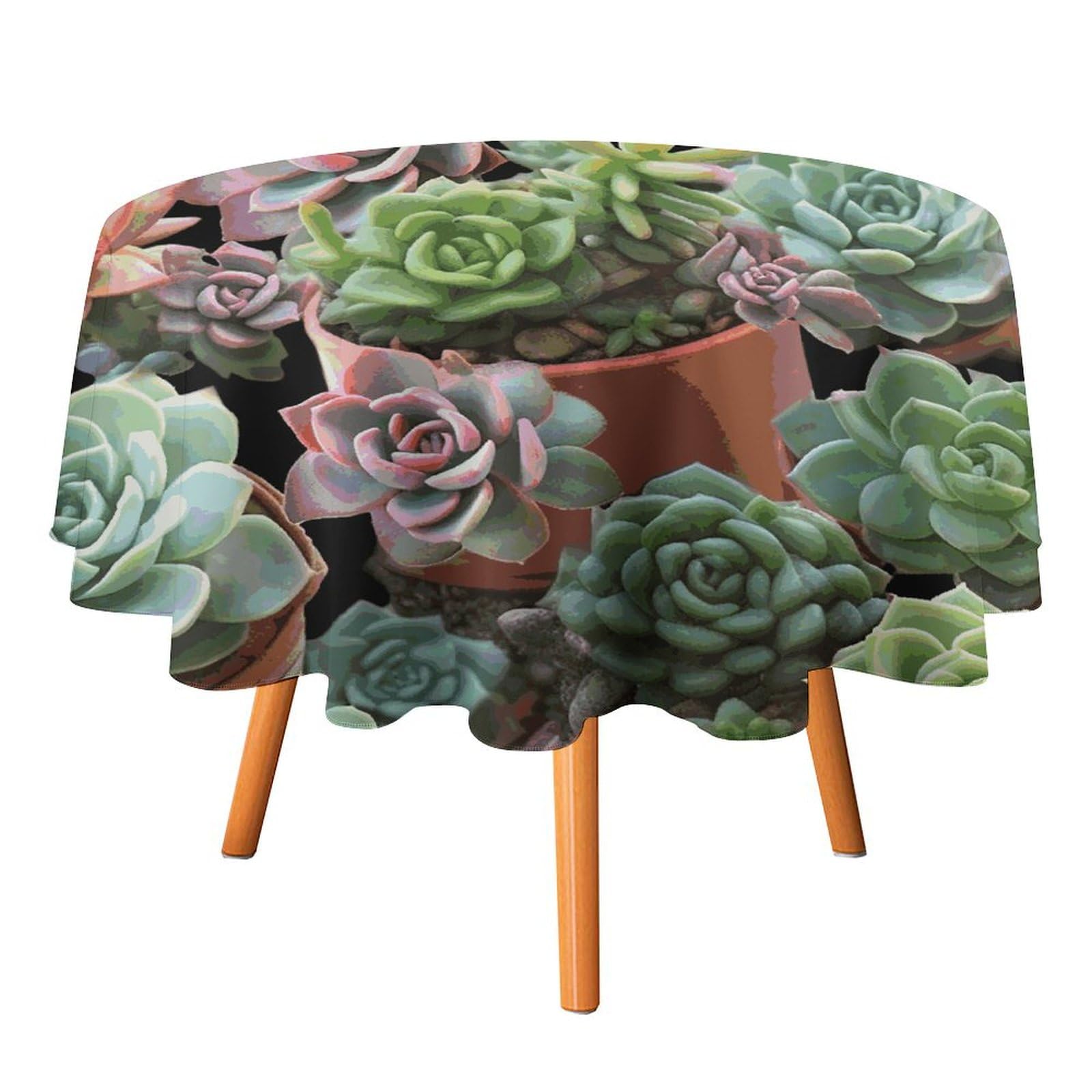 Nappe ronde facile à nettoyer de 178cm pour table de cuisine et salle à manger