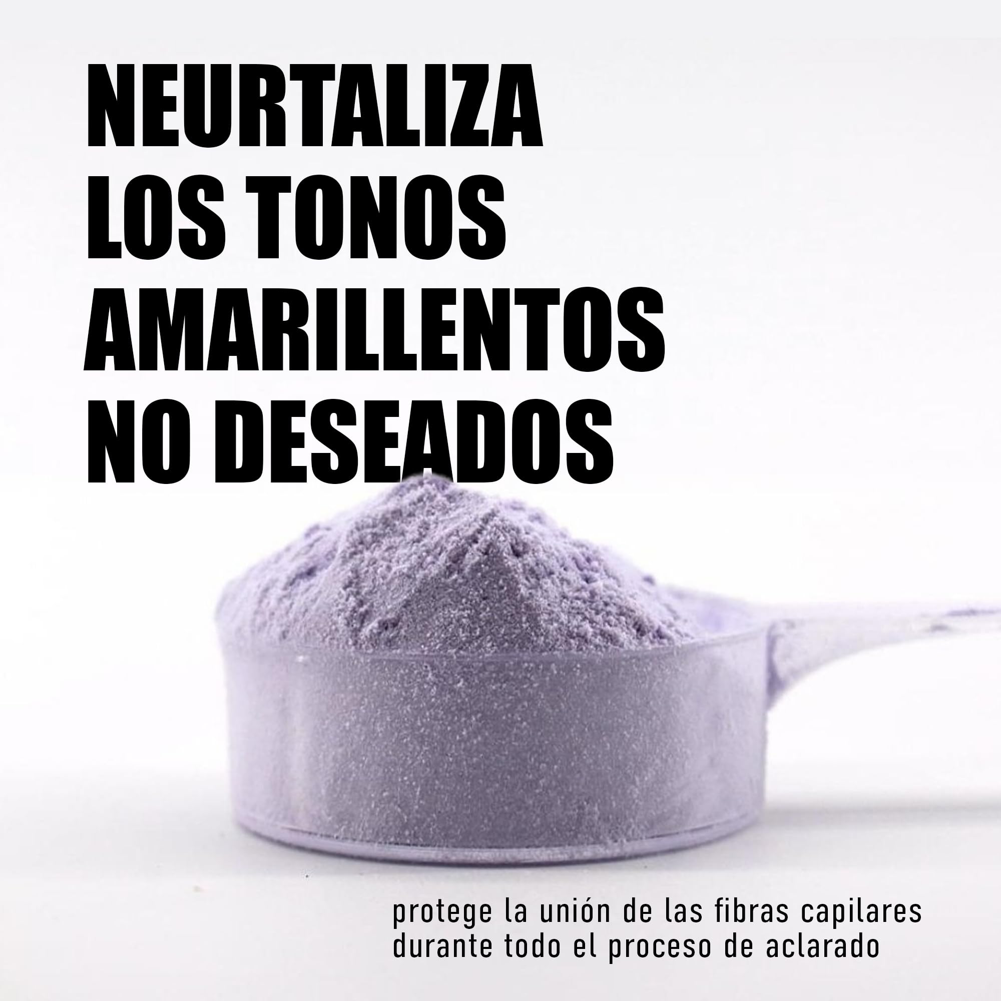 GLOSSCO PROFESSIONAL - Polvo Decolorante Pelo Decoplex, 1000 g, Aclara hasta 7 Tonos, Respeta la Fibra Capilar, Neutraliza Tonos Amarillos, Tecnología Plex Antirrotura, Resultados Profesionales