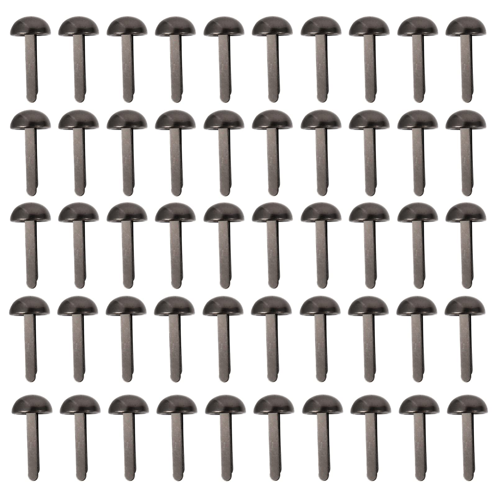 DOITOOL 50Pcs Durable Mini Brads Two Legged Nails for Crafts DIY Accessories Handmade Projects for Art and Scrapbooking