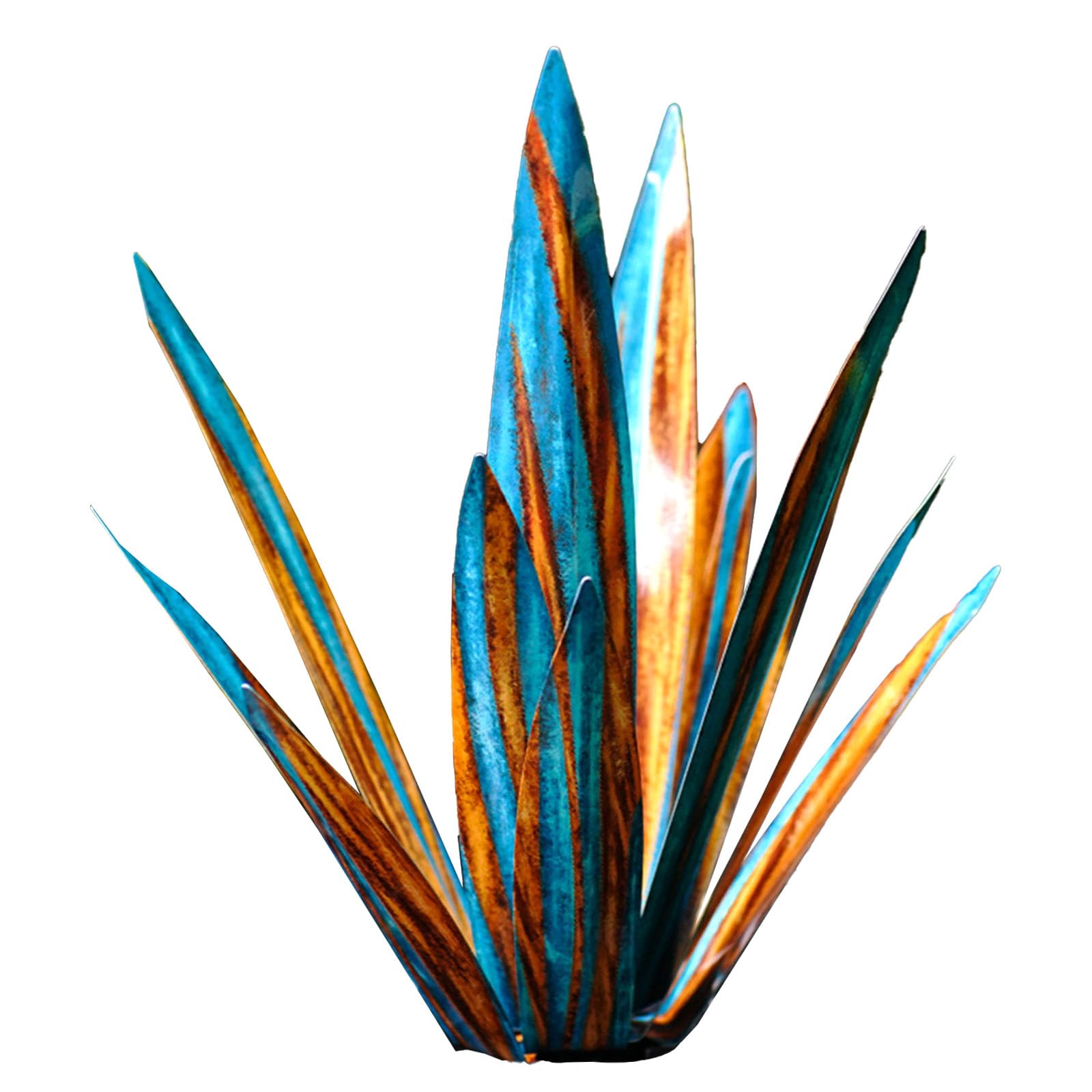 YROHGKPN Unique Garden Tequila Sculpture Metal Agave Plant Stake Hand Painted Ornament for Outdoor Yard Decorations Agave Decorations