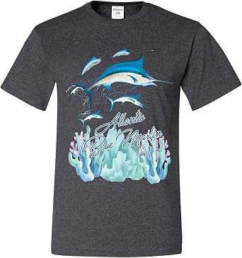 wild custom apparel Atlantic Blue Marlin Fishing Lovers Mens T-Shirts