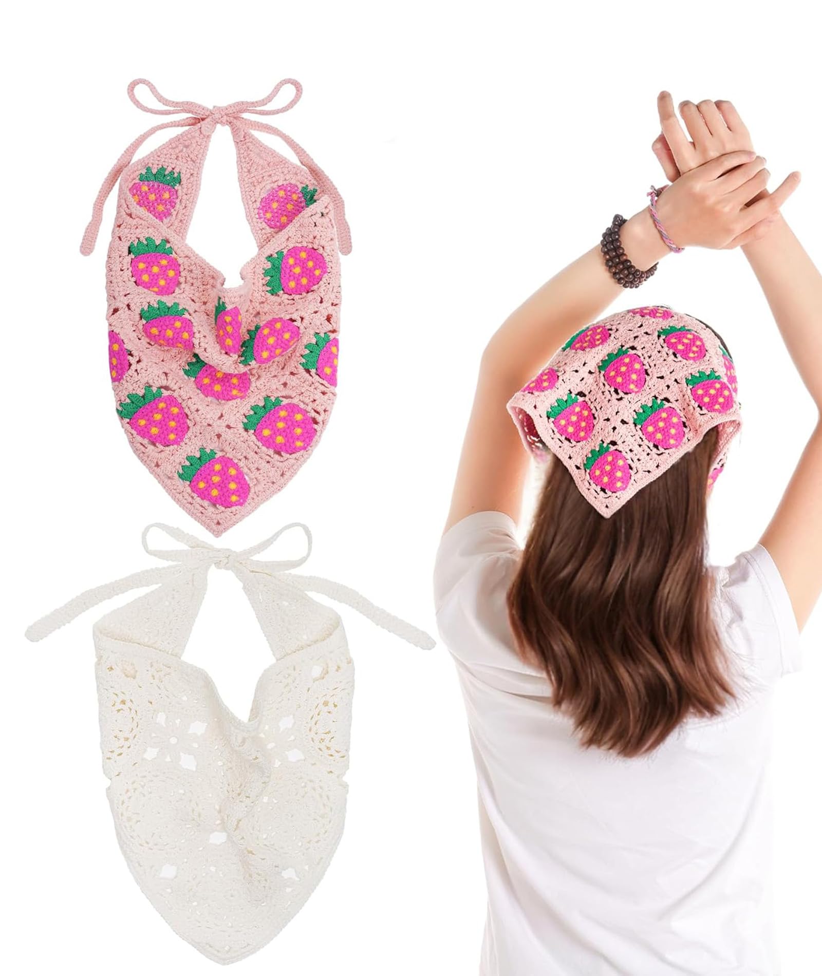2 pcs Bandana for Women, Head Scarf for Women,Hair Scarf for Womens, Ideal for Daily Fashion Styling, Outdoor Gatherings, Garden Parties-image-26