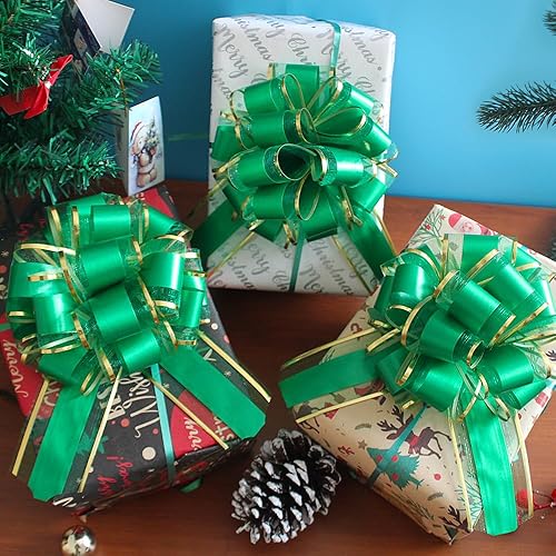 Miniatura 62 de 6 lazos de tracción de 6 pulgadas para regalo, fiesta, cumpleaños, vacaciones, regalos de flores Rosa