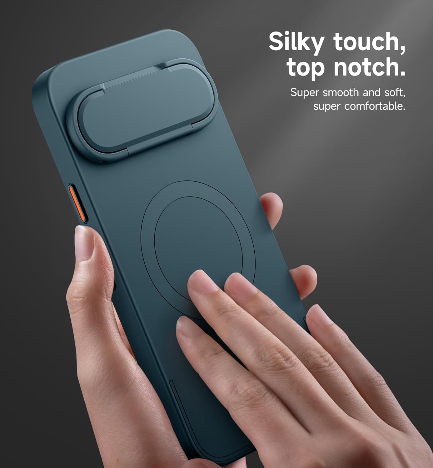 SURITCH for Google Pixel 10/10 Pro Phone Case, Compatible with MagSafe, Protective Cover with Camera Cover & Adjustable Metal Kickstand for Pixel 10/10 Pro 2025 -Lake Green