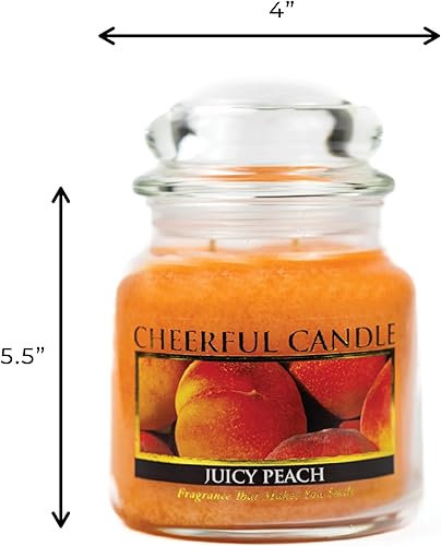 Miniatura 5 de A Cheerful Giver Jugoso melocotón tarro vela, 16 onzas