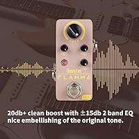 Vista 23 de FLAMMA FC05 Mini pedal de modulación con brida de coro Trémolo Phaser Vibrato Rotary Liquid Autowah Stutter Ring LowBit