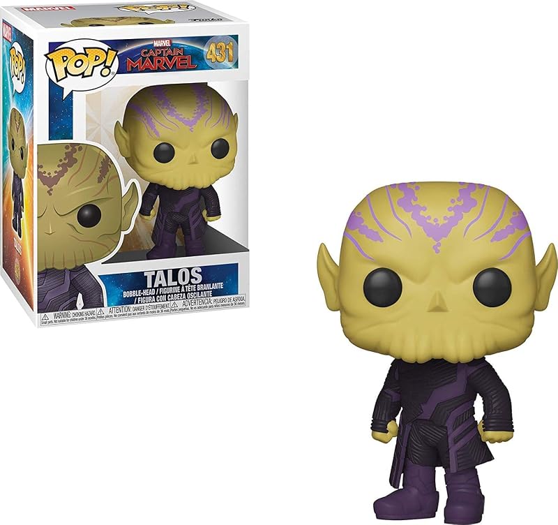 ¡Funko Pop! Marvel: Capitán Marvel - Juguete Talos, Estándar, Multicolor