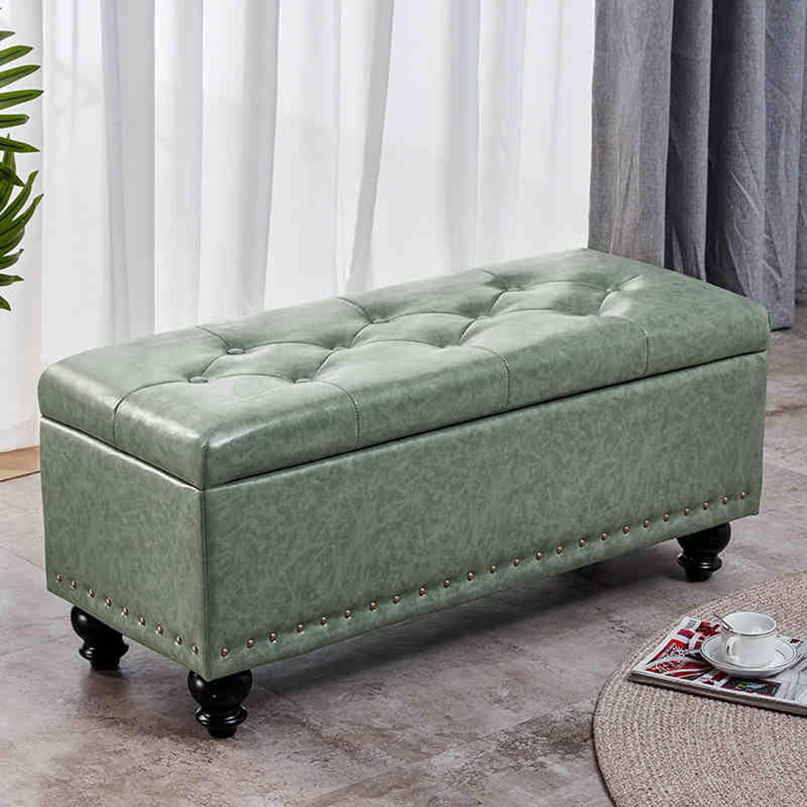 Siège de rangement rectangulaire pour pieds de lit et salon