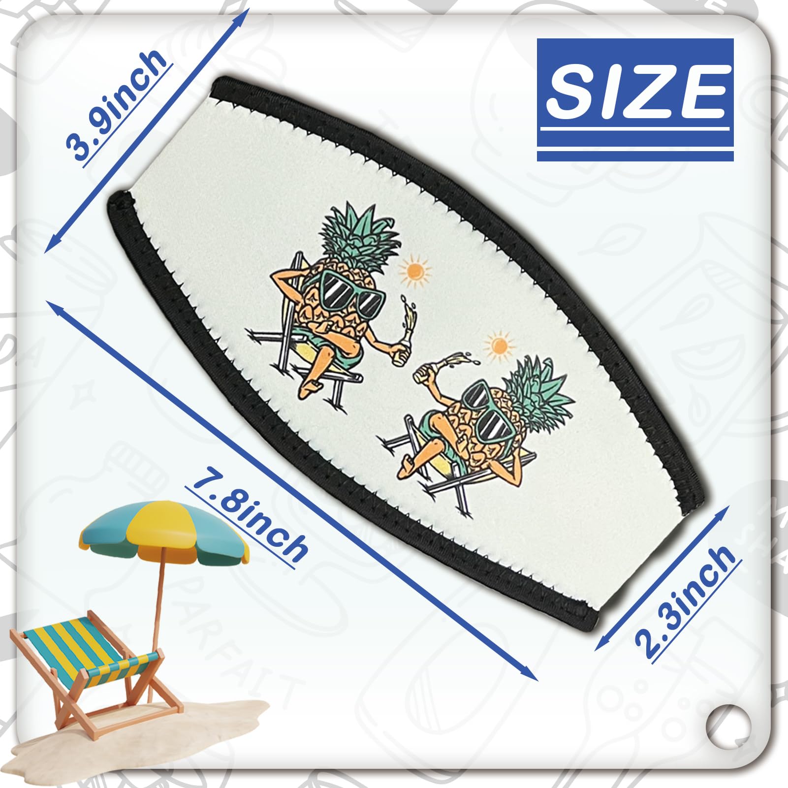 Tailoreadily 4 Pieces Diving Mask Slap Straps Cover, Neoprene Snorkel Mask Strap for Men and Women, Swimming Waterproof Dive Hair Protector, Water Sports Glasses Covers