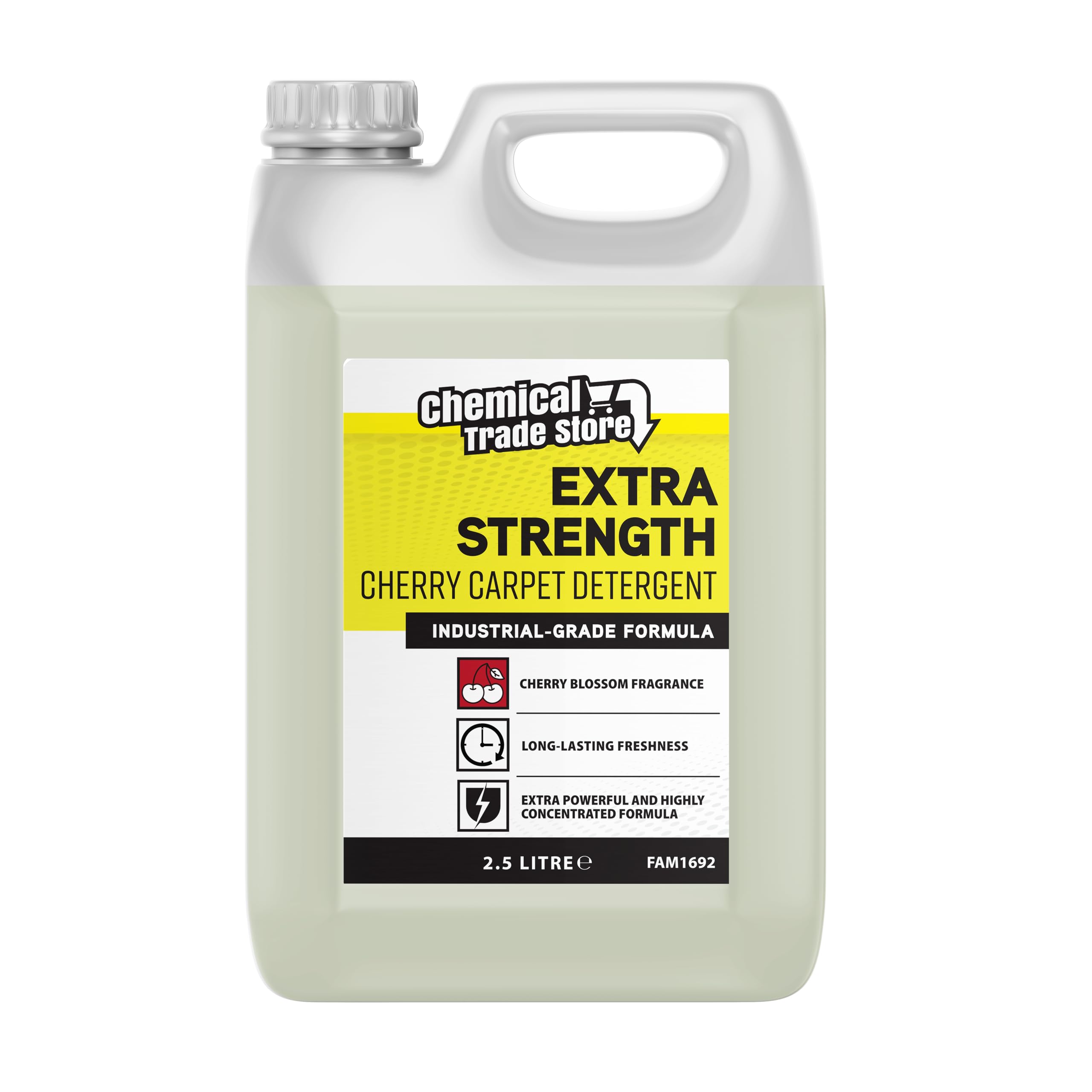 Chemical Trade Store - Carpet Detergent Shampoo 2.5L - Deep Cleaning Solution for Carpets, Rugs, Upholstery & Fabric - Removes Stains & Odours (Cherry Blossom)