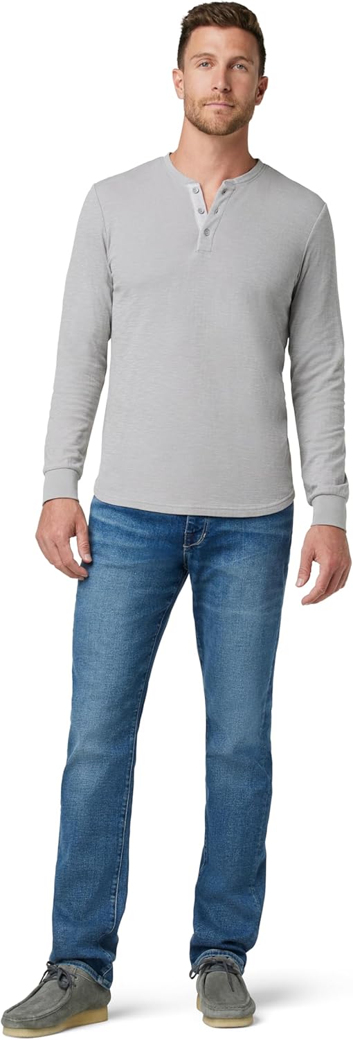 Joe's Jeans Mens Long Sleeve Henley Shirt