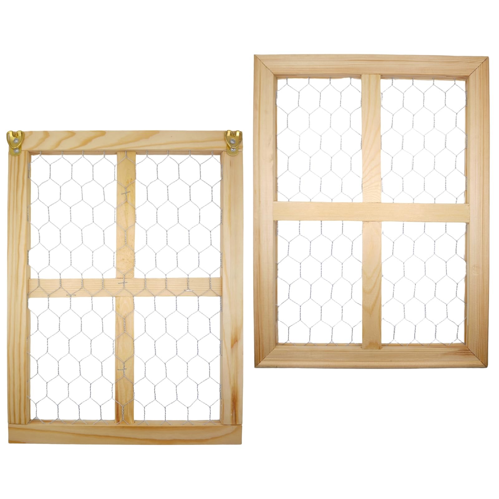 2 Pcs Chicken Wire Frames For Suncatchers, Unfinished Wooden Frames Crafts For Photo Display, And DIY Decor - View #11