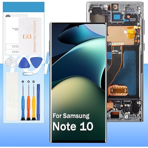 Screen Replacement for Samsung Galaxy Note 10 SM-N970F SM-N970U SM-N9700 6.3" LCD Display Touch Digitizer Assembly with Black Frame(Incell,Not Fingerprint)