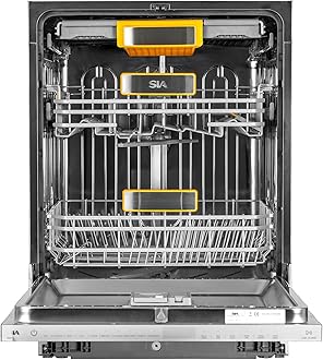 SIA SBID6116 Integrated Dishwasher, 60cm Wide, 16 Place Settings, 10 Wash Programmes, Interior Light, C Rated, 2 Years Parts and Labour Guarantee [Energy Class C]