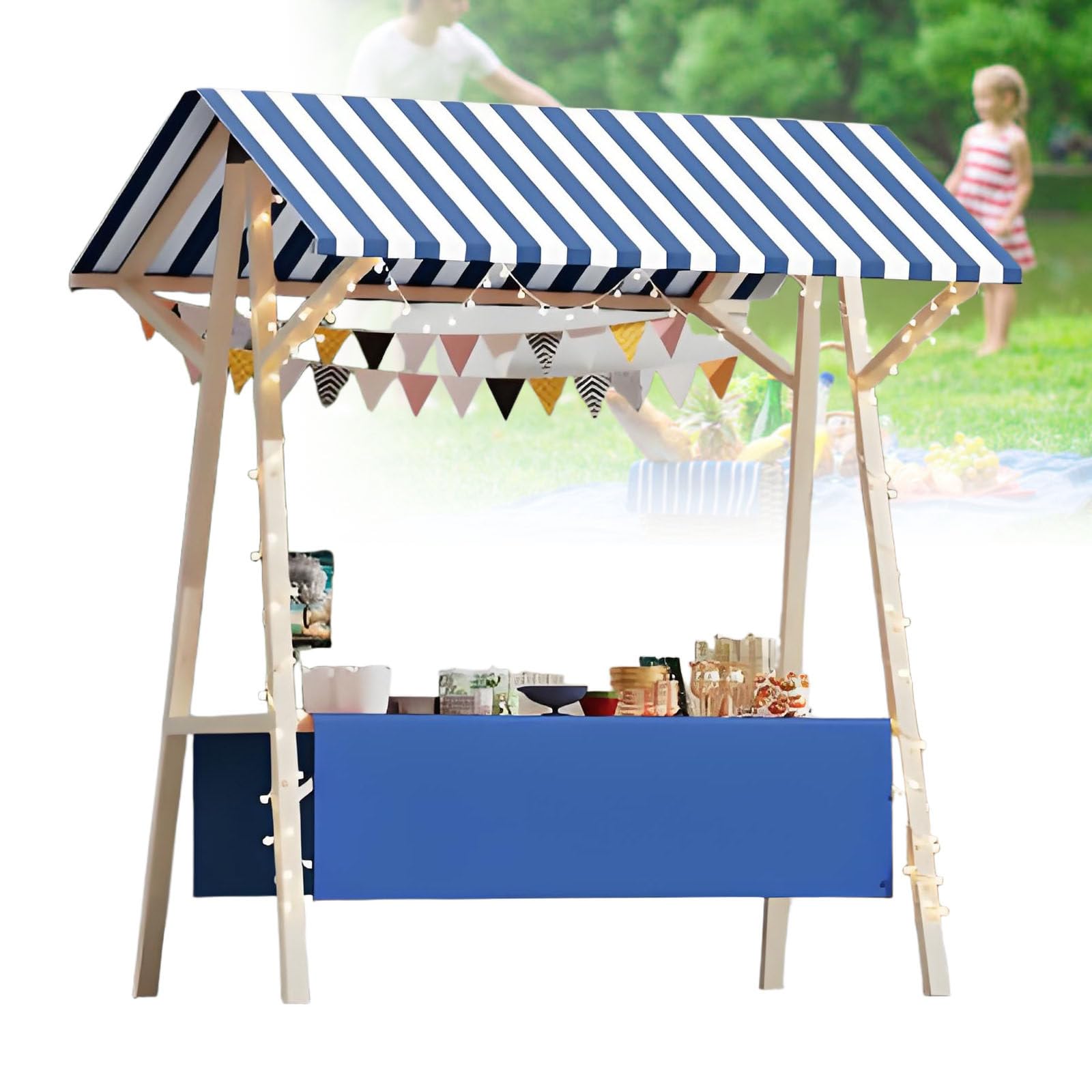 Stand de vente mobile en bois pliable pour animer vos marchés de producteurs