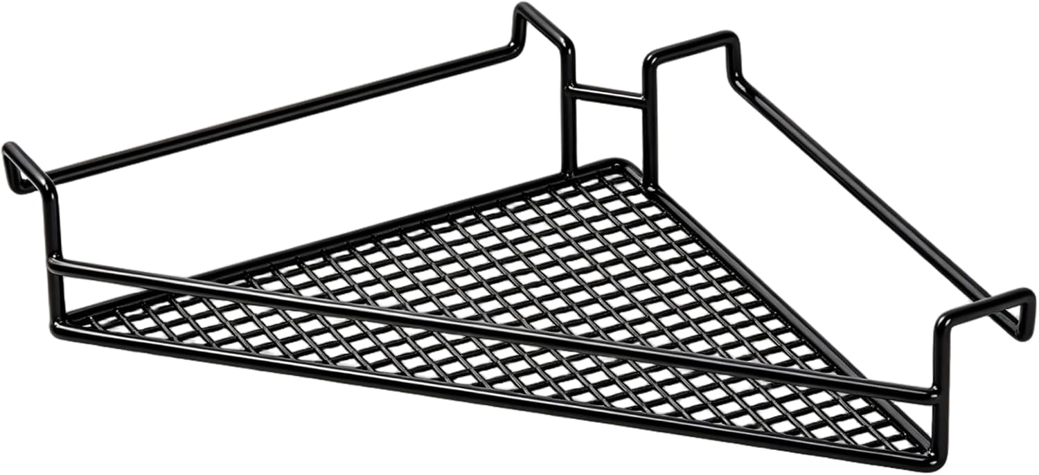 Hanging Corner Shelf, Floating Cubical Shelf Plant Holder, Black