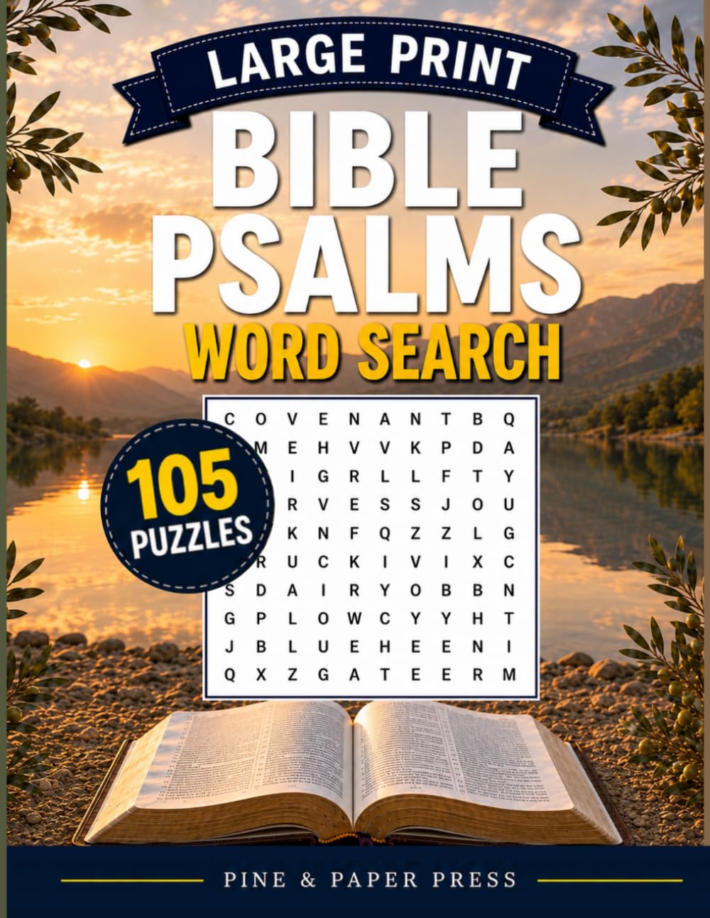 Bible Psalms Large Print Word Search: 105 Puzzles Inspired by the Book of Psalms