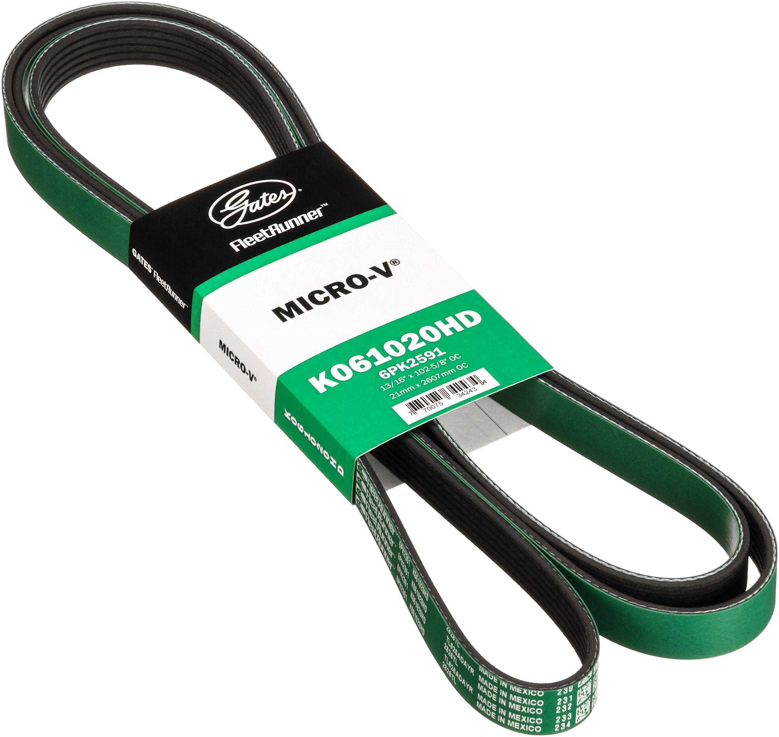 GATES RUBBER COMPANY K061020HD FLEETRUNNER MICR