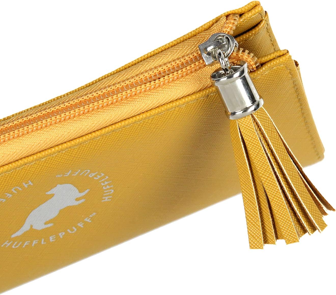 Bioworld Harry Potter Wallet Designer Hogwarts Hufflepuff House Zipper Clutch Faux Leather Wallet For Women
