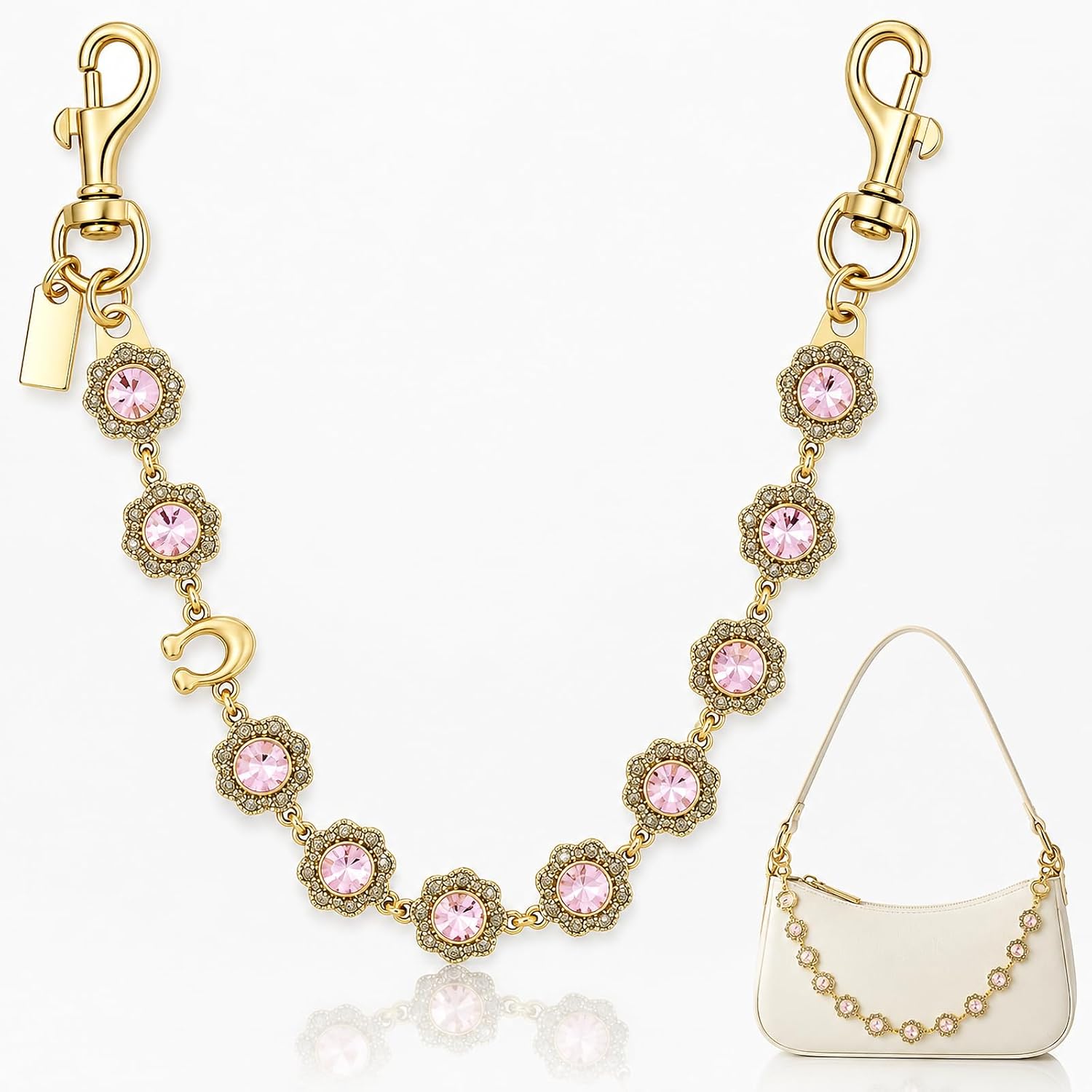 Gaiett Bag Chain Charm for Handbag, Purse Chain Extender for Women,